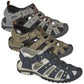 PDQ Mens Closed Toe Sports Walking Sandals Navy/Lime