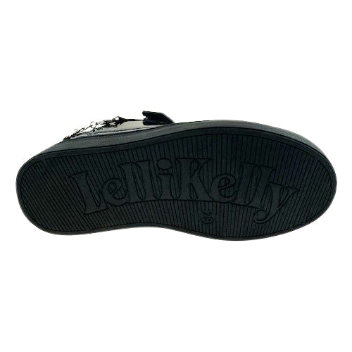 Lelli Kelly Piper Black Patent Trainers LK8401 (NE03)