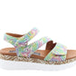 Heavenly Feet EmmaJane Floral Beige Womens Sandals
