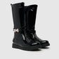 Lelli Kelly Cloe Black Patent Tall Boots - UK 11.5 EU 30