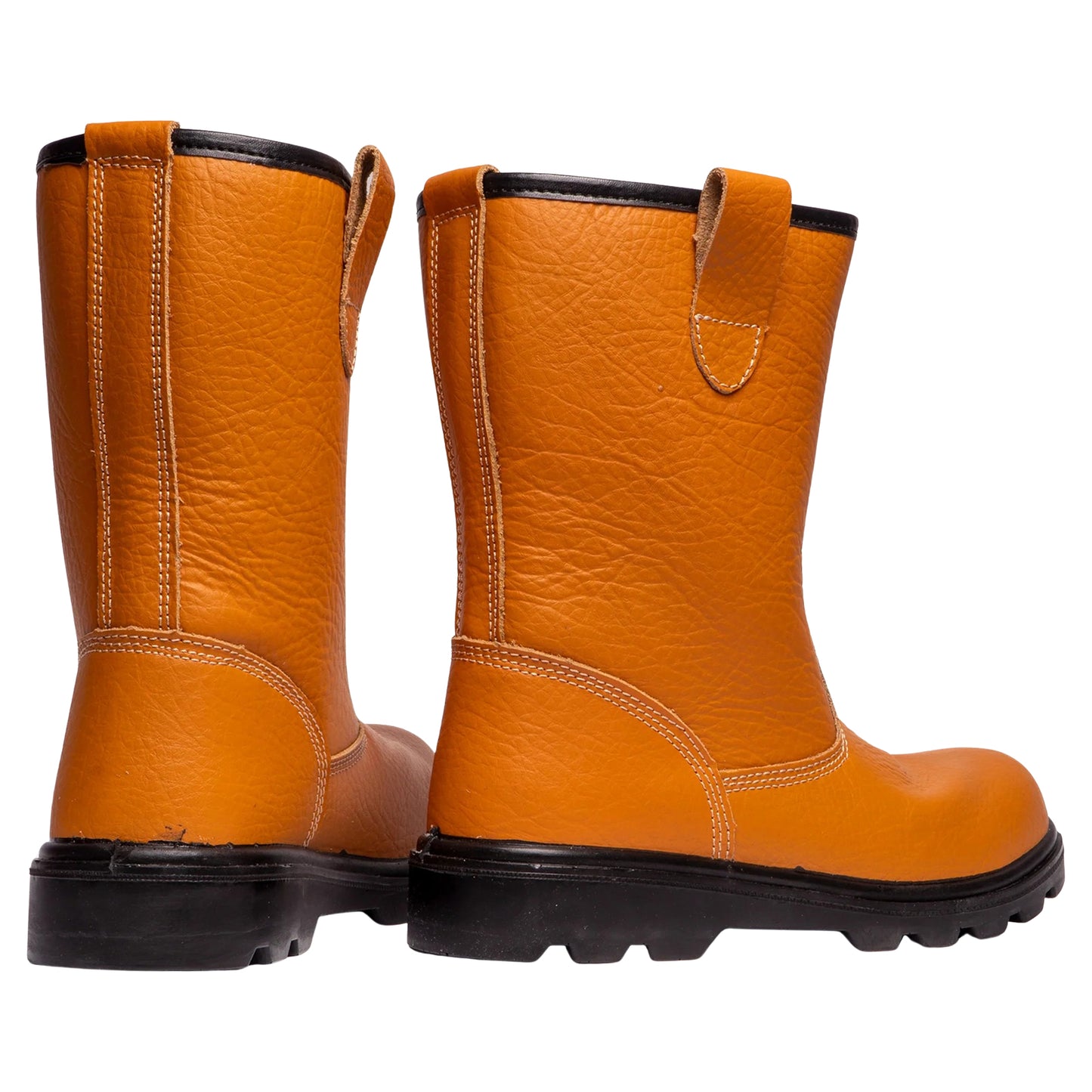 Grafters Steel Toe Safety Rigger Boots Black Tan M021