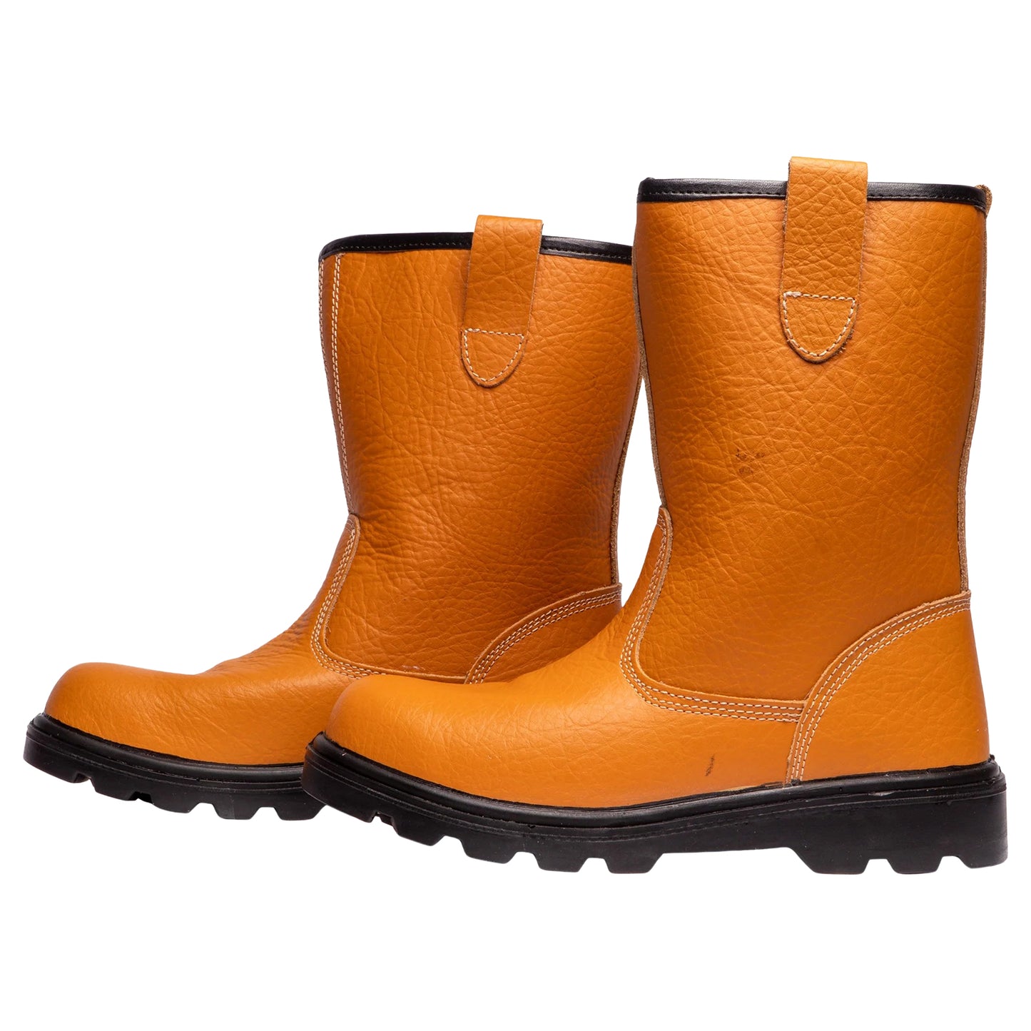 Grafters Steel Toe Safety Rigger Boots Black Tan M021
