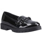 Hush Puppies Hazel Snaffle Black Patent SNR School Shoes