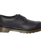 Boys Kids Dr Martens Everley Black Lace Up Soft Leather School Casual Shoes