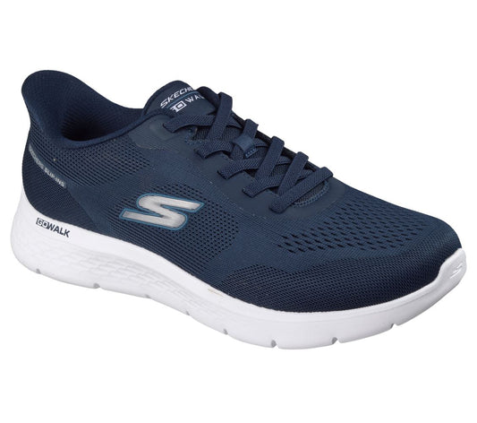 Skechers Mens Slip Ins Trainers Navy Blue Go Walk Master 216924/NVY