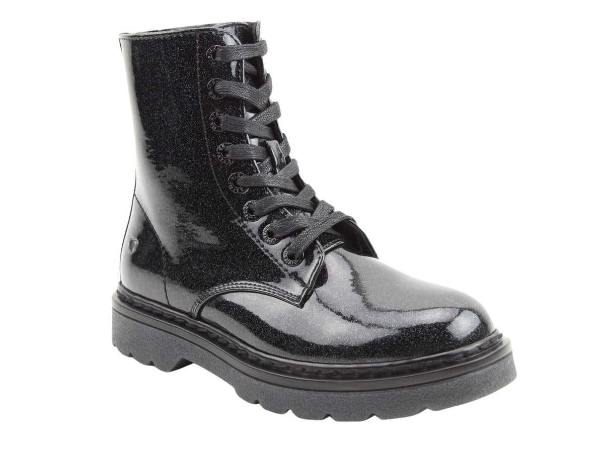 Heavenly Feet Women's Justina2 Glitter 8 Eyelet Ankle Boots