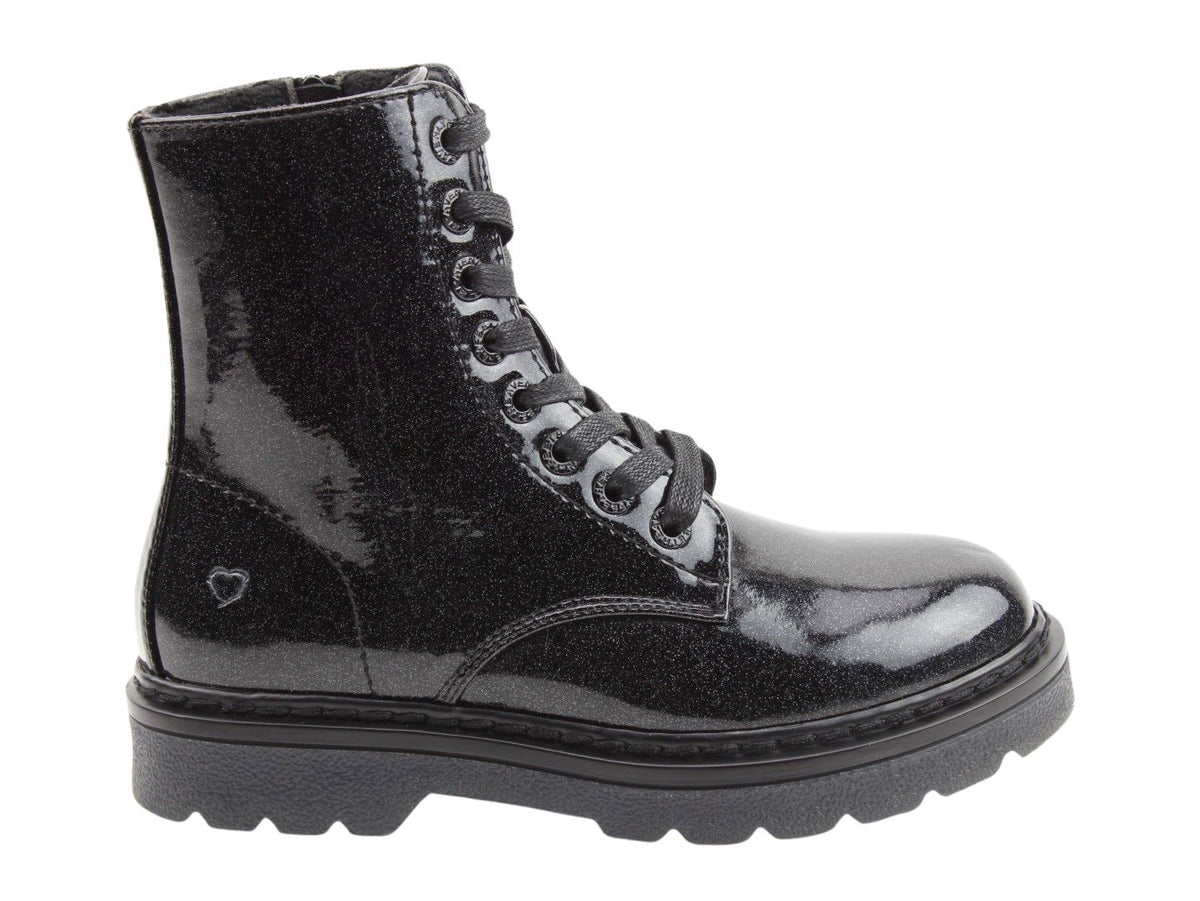Heavenly Feet Women's Justina2 Glitter 8 Eyelet Ankle Boots