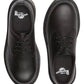 Boys Kids Dr Martens Everley Black Lace Up Soft Leather School Casual Shoes