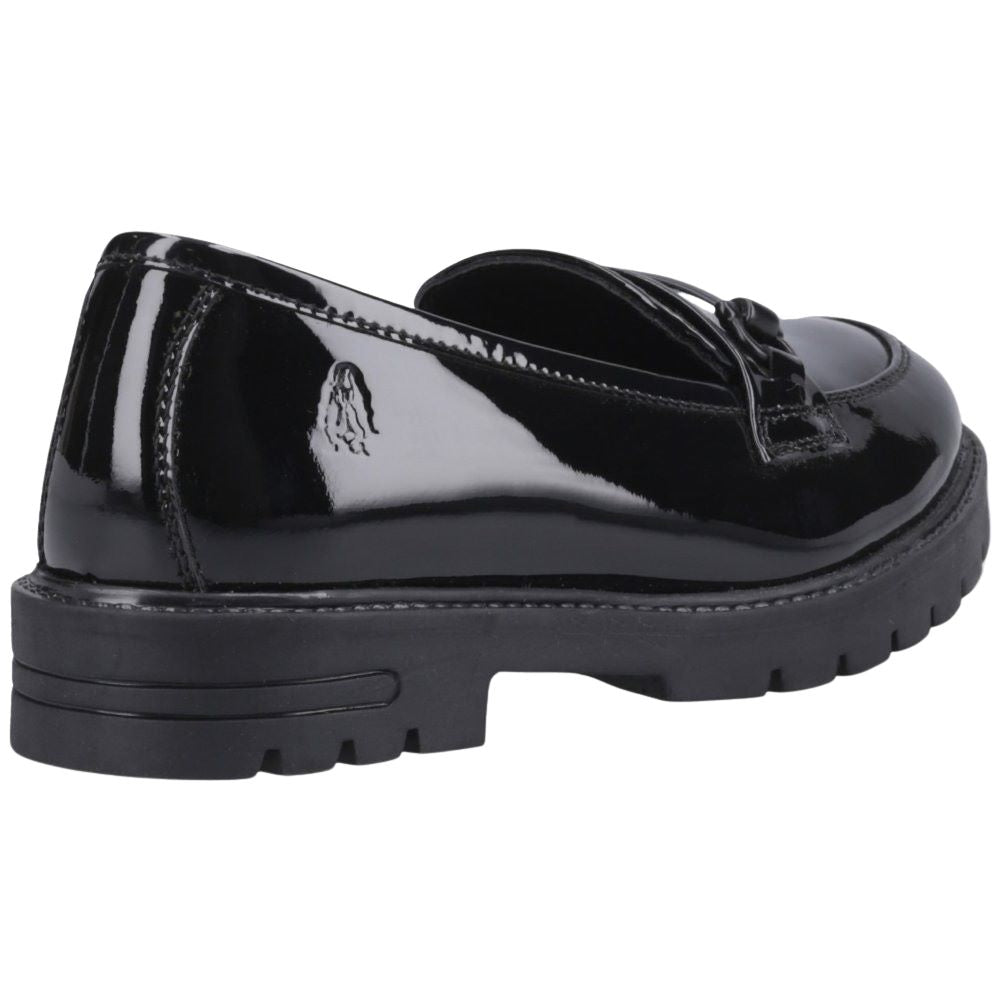 Hush Puppies Hazel Snaffle Black Patent SNR School Shoes