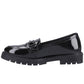 Hush Puppies Hazel Snaffle Black Patent SNR School Shoes