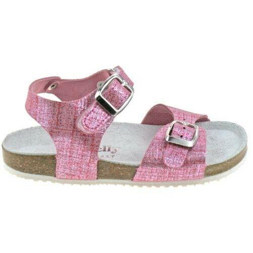 Lelli Kelly LK4584 (GC01) Rosa Glitter Pelle Lara Adjustable Strap Sandals