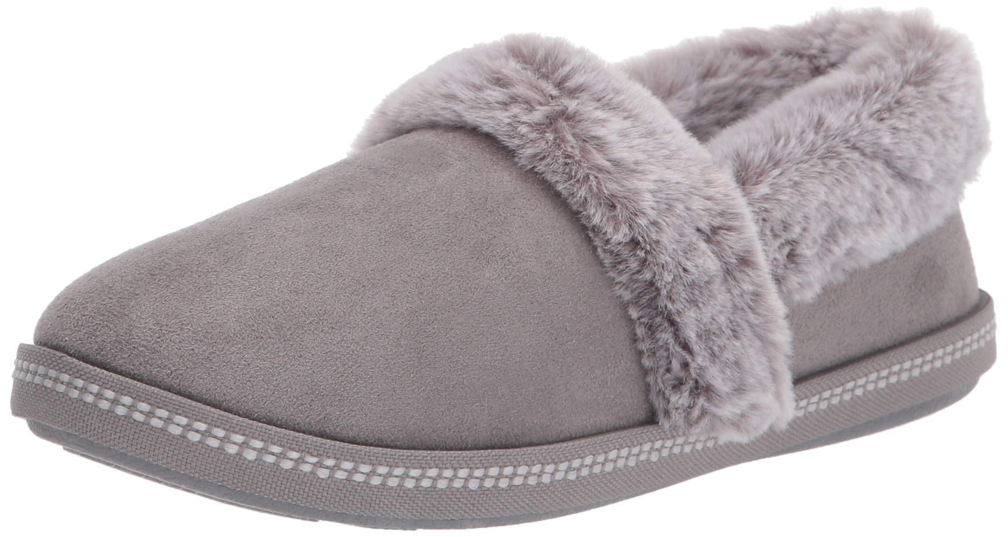 Ladies Skechers Cozy Campfire Team Toasty Charcoal Vegan Slippers 32777/CCL