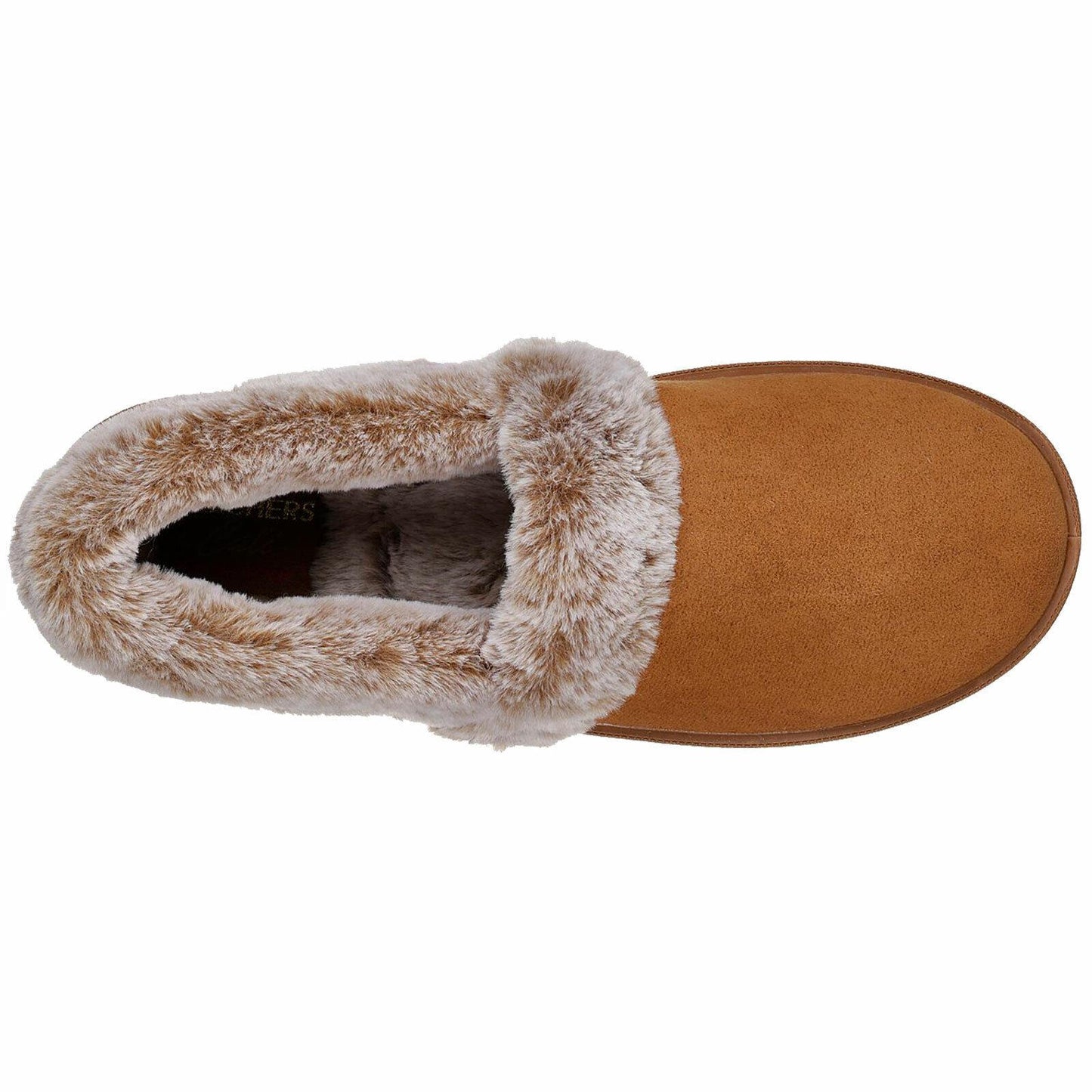 Ladies Skechers Cozy Campfire Team Toasty Chestnut Fux Fur Slippers 32777/CSNT