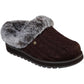 Ladies Skechers Keepsakes Ice Angel Chocolate Faux Fur Wedge Slippers 31204/CHOC