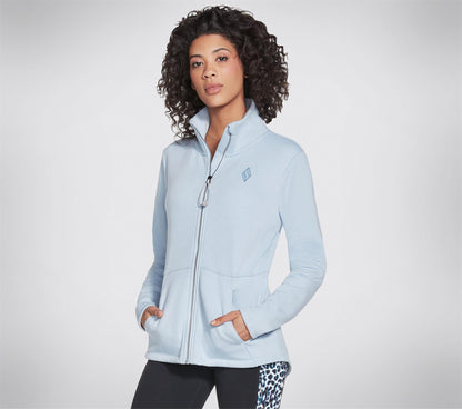 Skechers Apparel Ladies GOSnuggle Jacket Blue W3JA235 BLPW