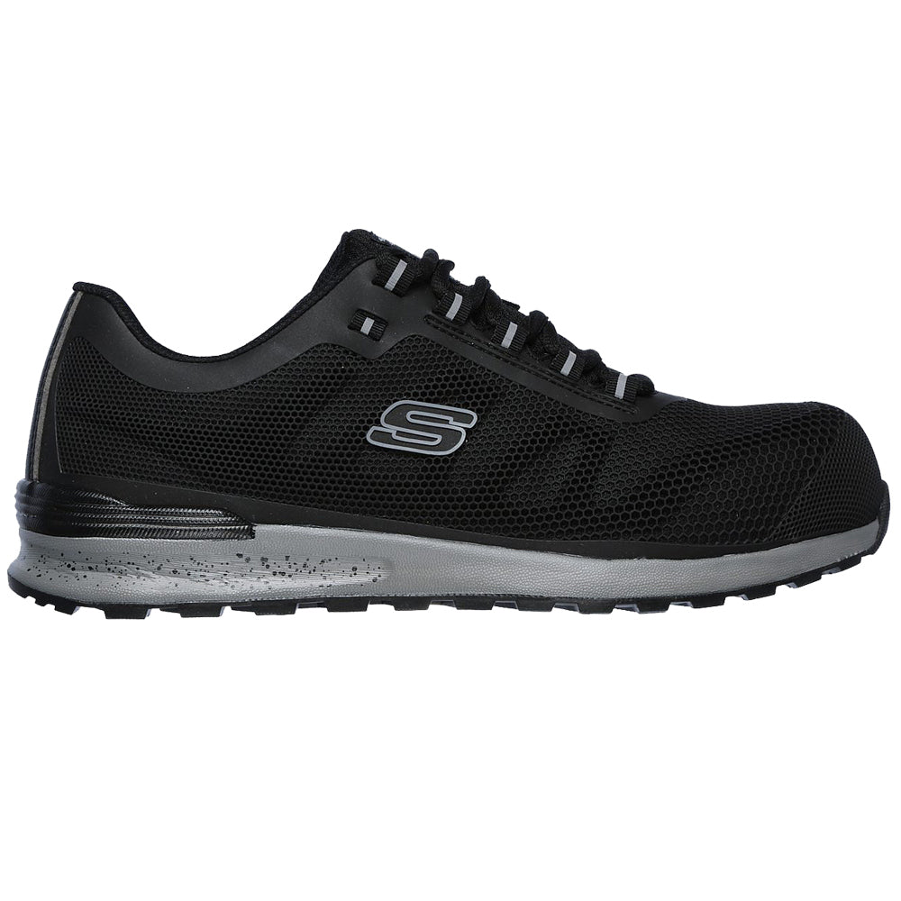 Skechers Bulklin Composite Wide Fit Safety Work Shoes Black 77180WEC BLK