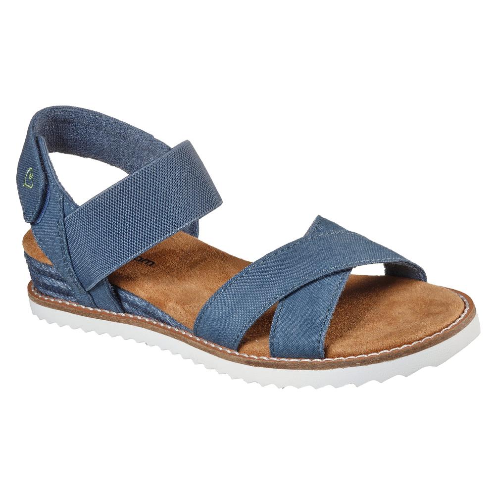 Skechers Desert Kiss Peaks & Valleys Blue Strappy Sandals 113550/BLU