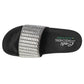 Skechers Ladies Pop Ups New Spark Black Vegan Slider Sandals 119320/BLK
