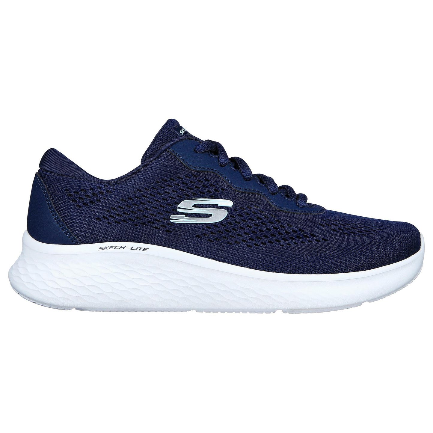 Skechers Ladies Skechlite Pro Perfect Time Navy Mesh Vegan Shoes