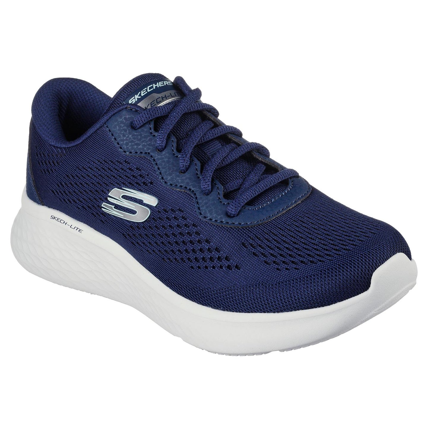 Skechers Ladies Skechlite Pro Perfect Time Navy Mesh Vegan Shoes