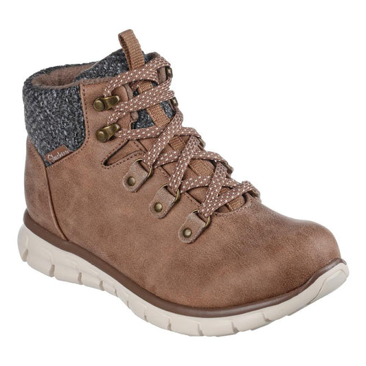 Skechers Ladies Synergy Cold Daze Taupe Water Repellent Boots 167200/TPE