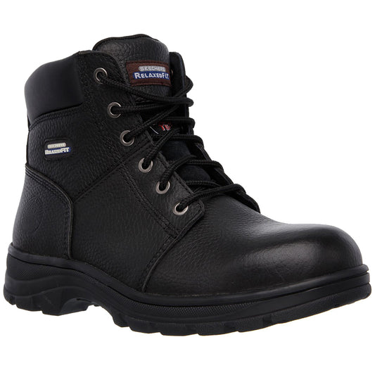 Skechers Men's Workshire Safety Steel Toe Cap Boots 77009EC BLK