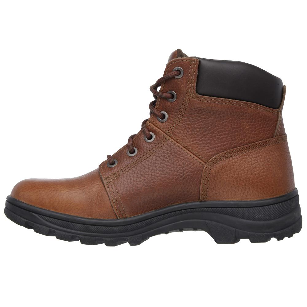 Skechers leather work boots online