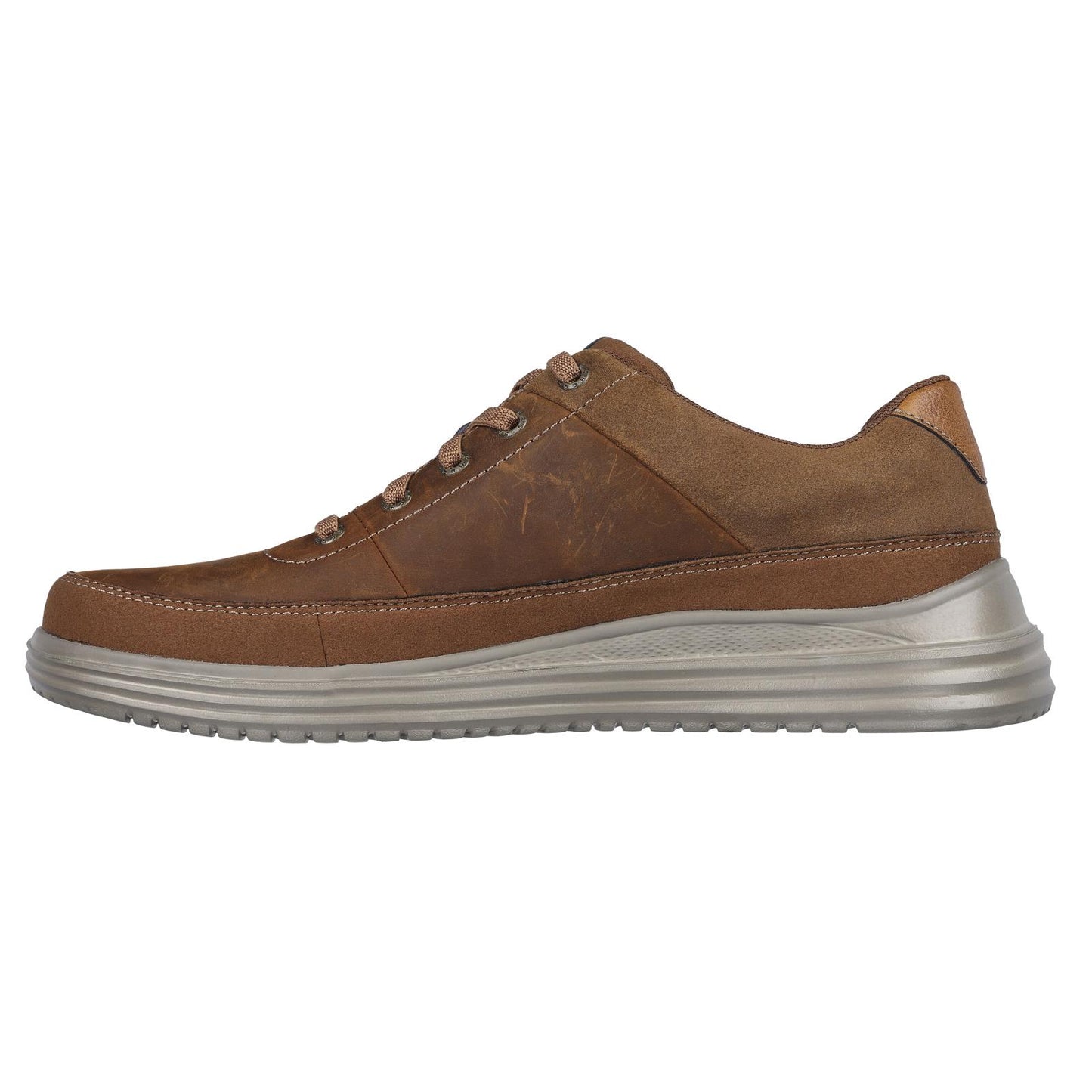 Skechers Mens Proven Aldeno Dark Brown Casual Lace Up Shoes