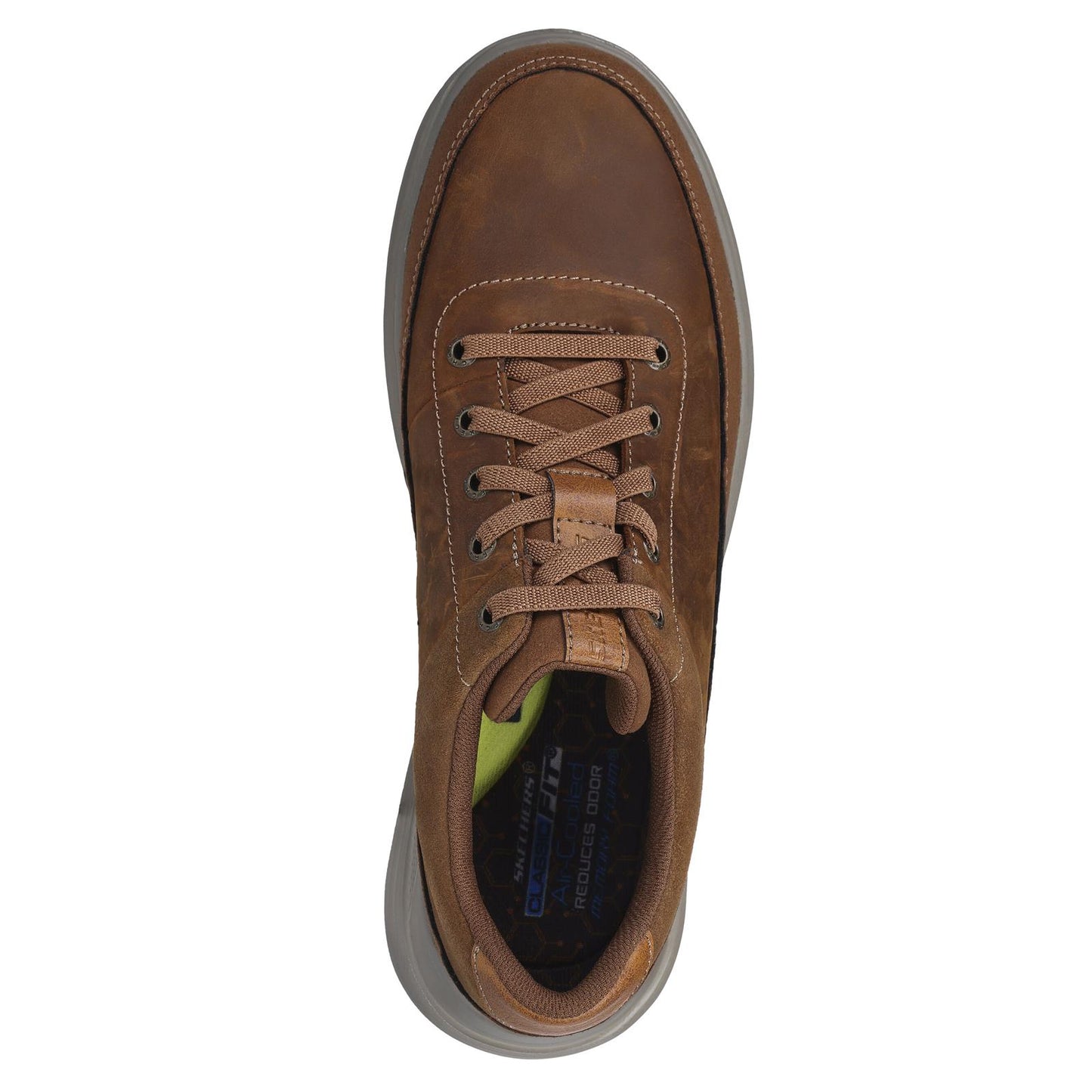 Skechers Mens Proven Aldeno Dark Brown Casual Lace Up Shoes