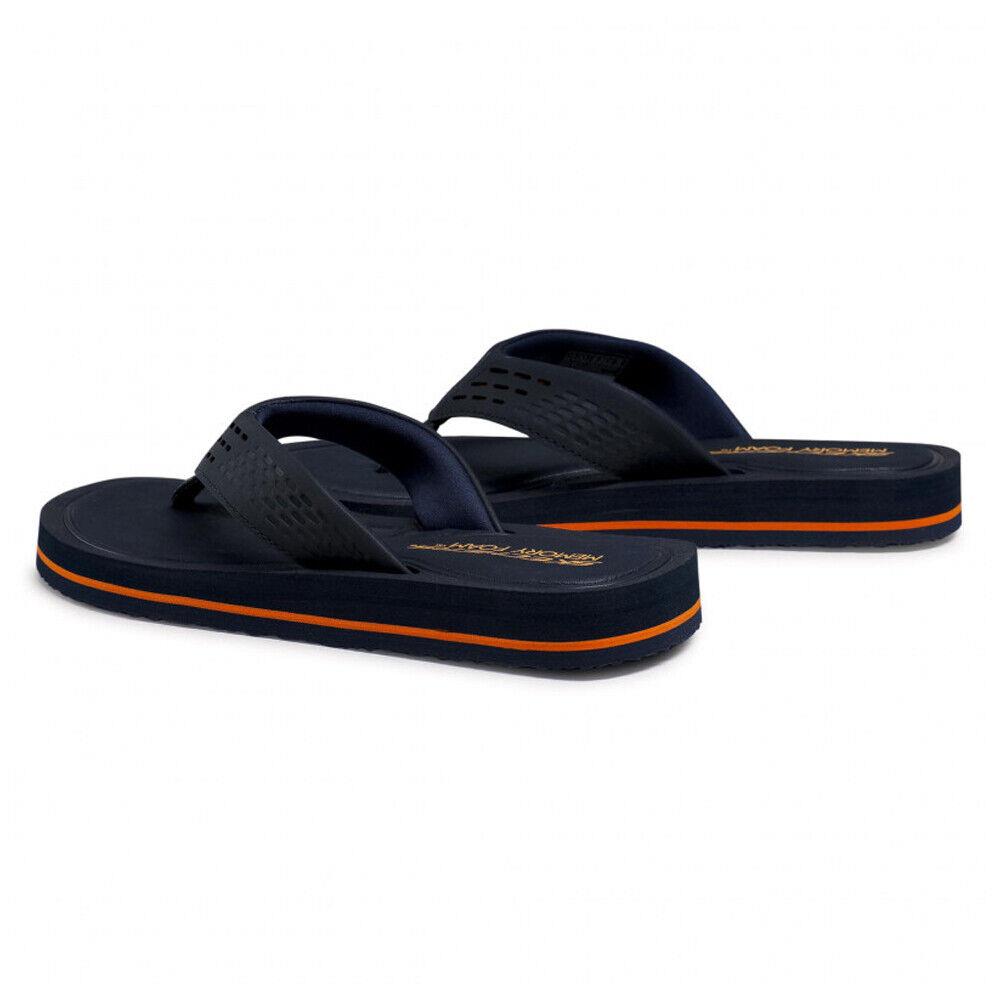 Skechers Tocker Saga Bora Memory Foam Flip Flops Sandals 237298