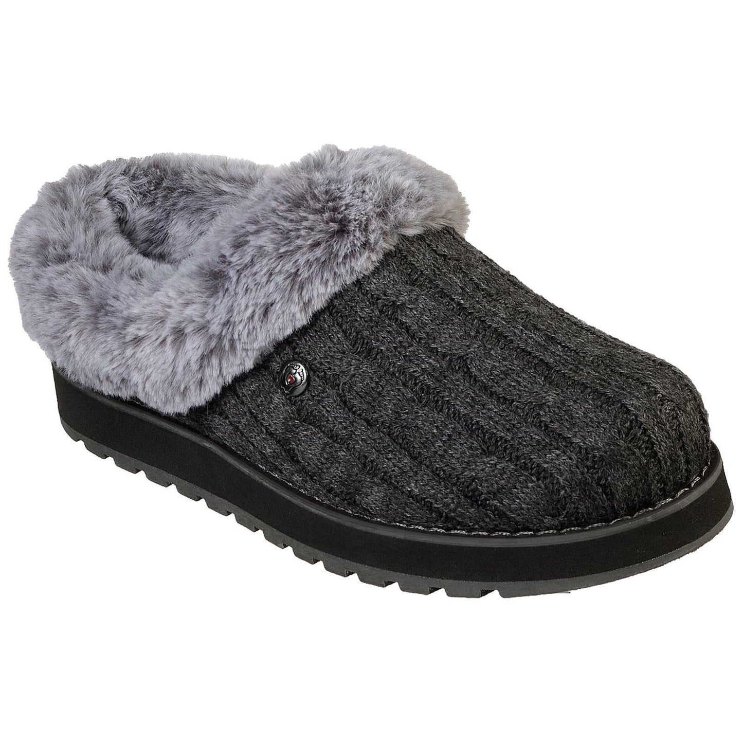 Skechers Women's Charcoal KEEPSAKES - ICE ANGEL Slippers