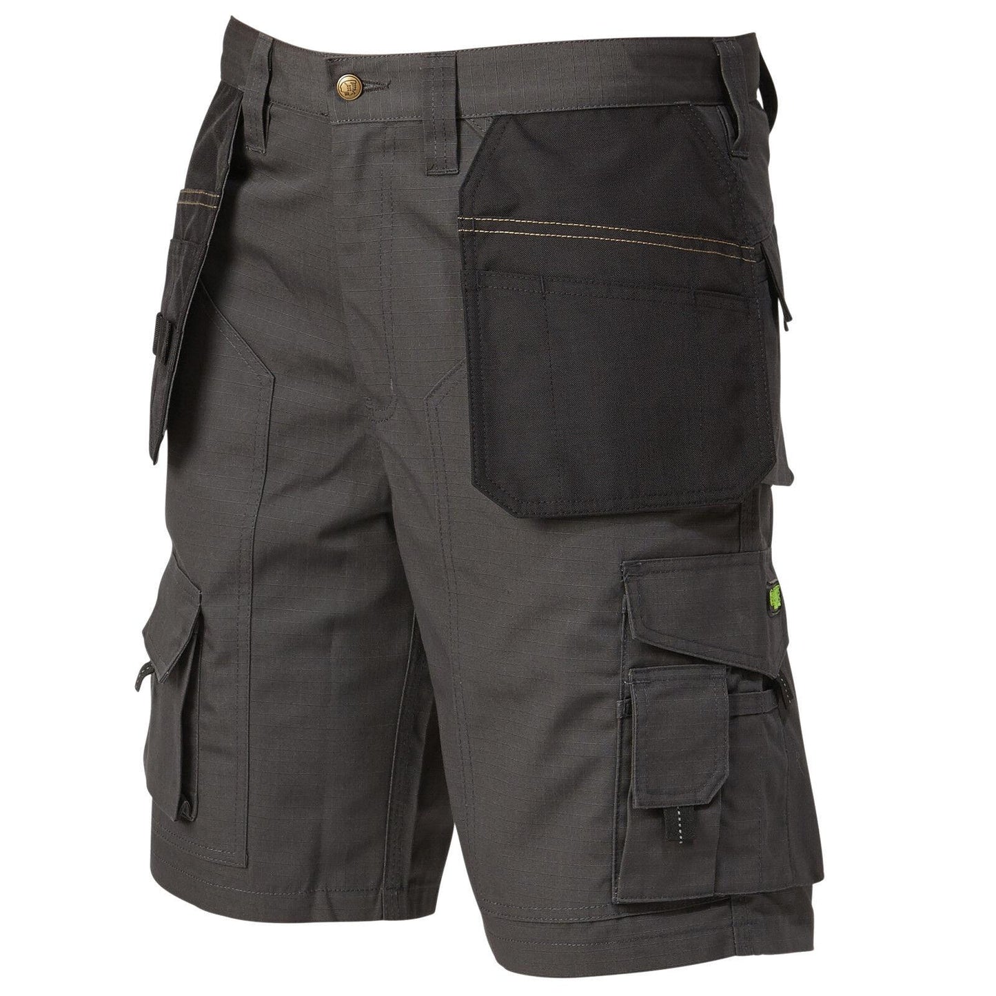 Apache Industrial Workwear Holster Pocket Low Rise Shorts Grey/Black APKHT