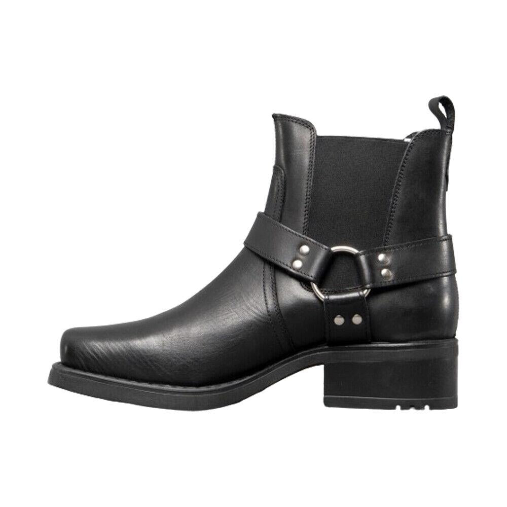 Gringo's Harley Black Leather Cowboy Boots M486A