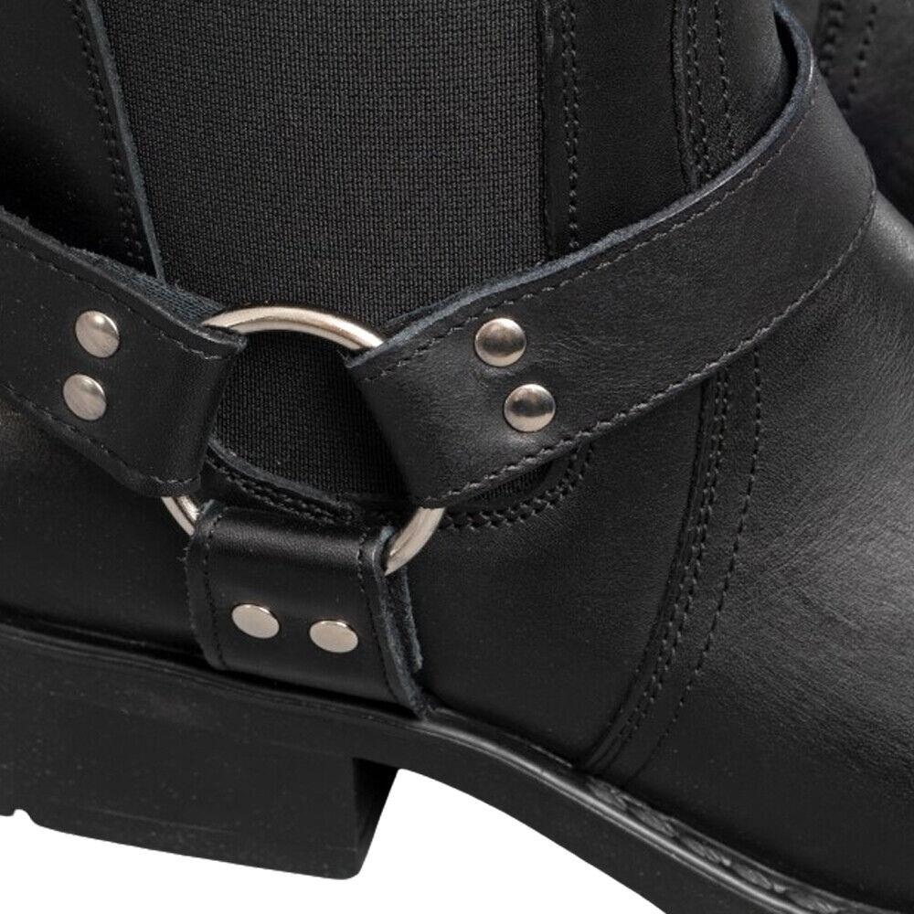 Gringo's Harley Black Leather Cowboy Boots M486A
