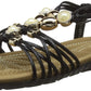 LADIES LOTUS MARCI GOLD SHIMMER STRAPPY SLING BACK FLAT SANDALS ULP010