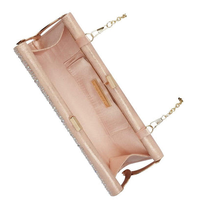 Lotus Chandra Pink Diamante Clutch/Shoulder Bag