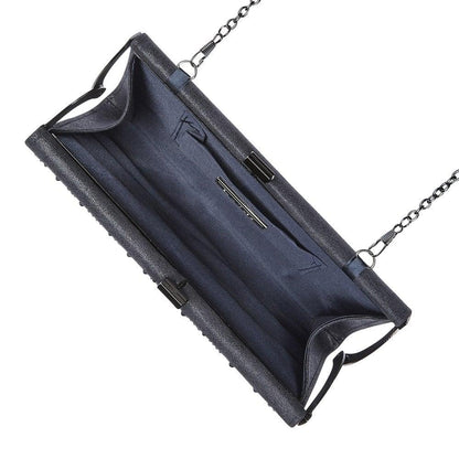 Lotus Chandra Navy Diamante Clutch/Shoulder Bag