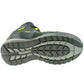 Mens Grafters Suede Safety Trainer Boots Grey/yellow Size 3 - 12 M474FZ