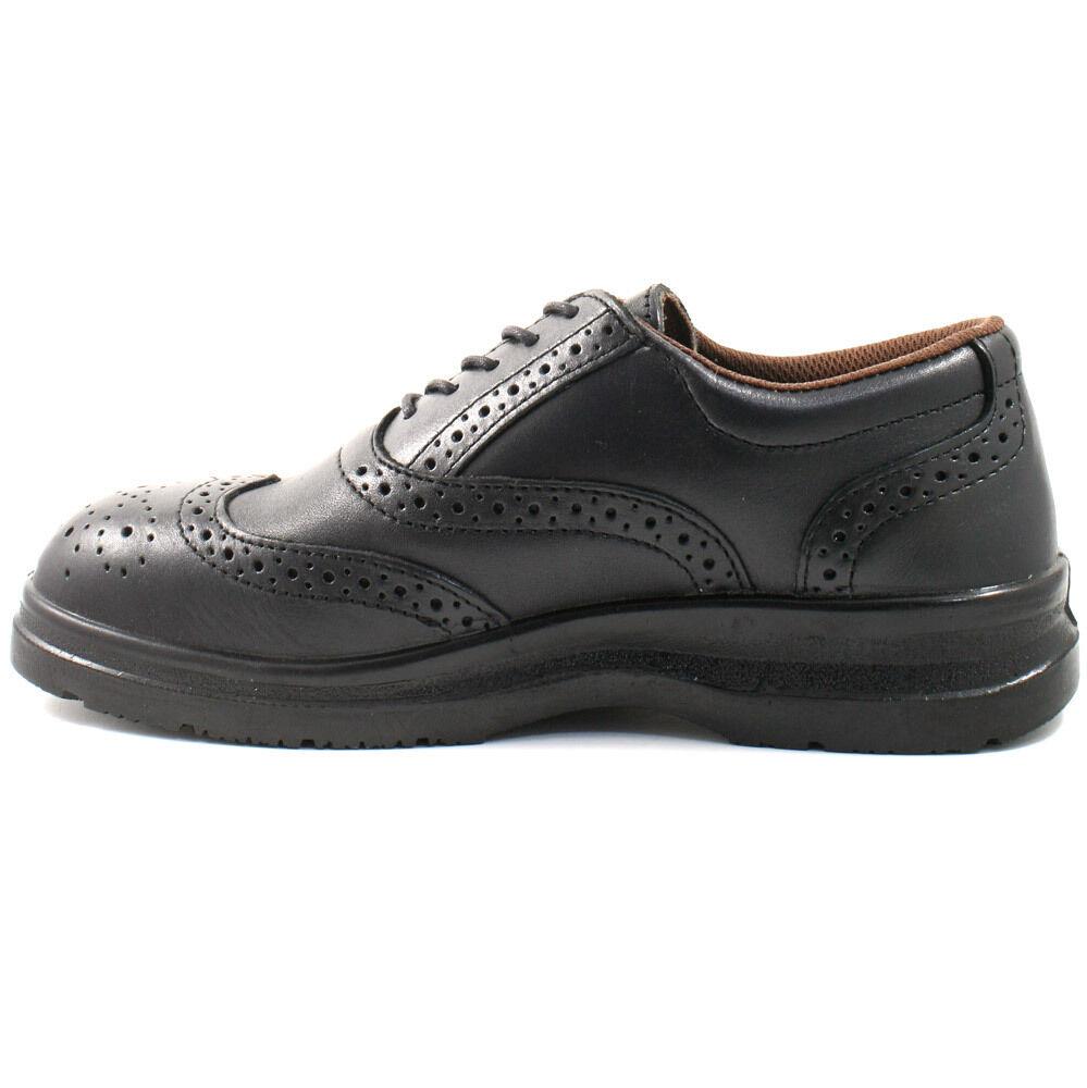 Mens Grafters Leather Safety Shoes Size Uk 6 - 12 Brogue Black Work M776A