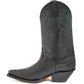 Mens Grinders Carolina Black Leather Western Tall Cowboy Boots