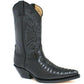 Mens Grinders Carolina Black Leather Western Tall Cowboy Boots
