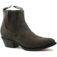 Mens Grinders Maverick Brown Leather Western Ankle Cowboy Boots