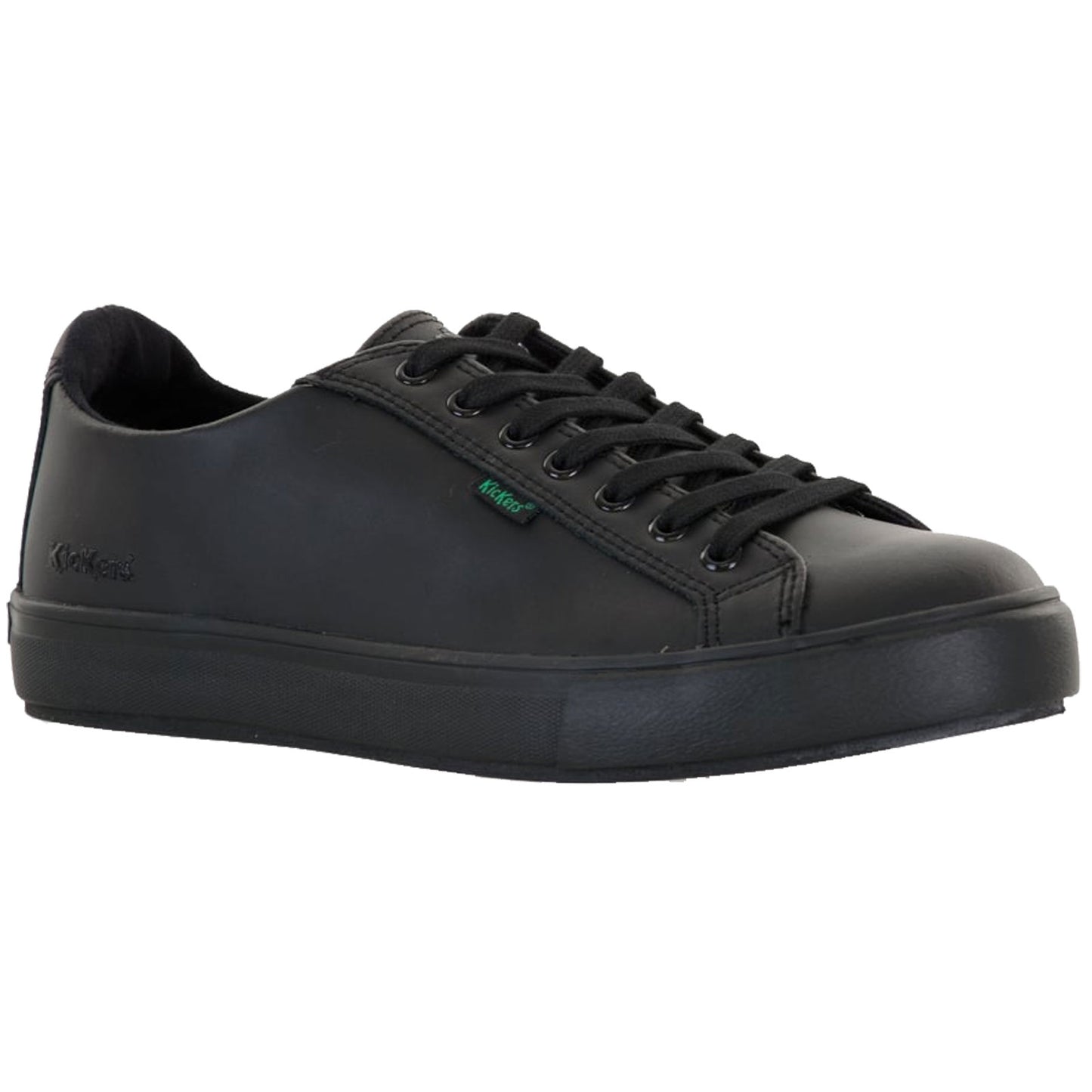 Mens Kickers Tovni Lacer Black Leather Ua Casual School Shoes 1-14726