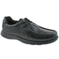 Mens Kickers Reasan Black Leather Lace Up School Office Shoes 1-12799