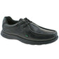 Mens Kickers Reasan Black Leather Lace Up School Office Shoes 1-12799
