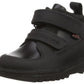 Boys Kickers Kick Stomper Black Leather School Shoes