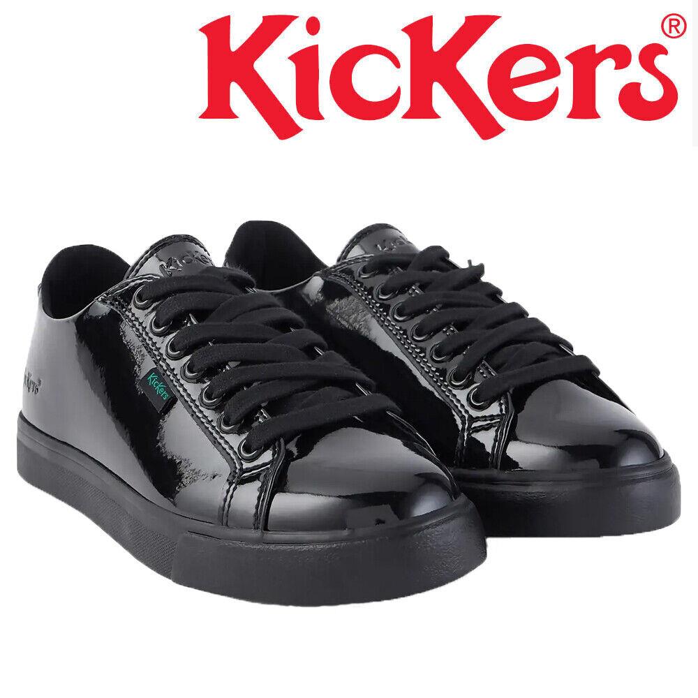 Kickers Womens Tovni Lacer Patent Leather