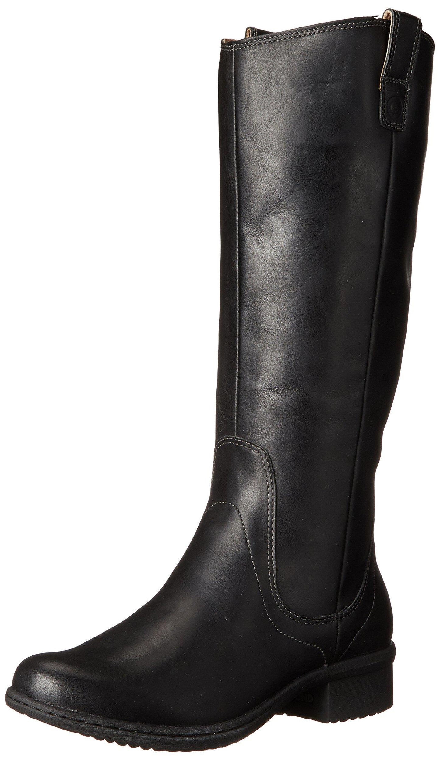 Ladies Bogs Kristina Tall Black Leather Waterproof Slip Resistant Boots 71701