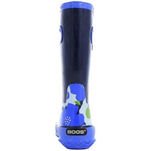 Girls Bogs Navy Multi Flower Lightweight Rain Boot Wellies Wellingtons 71927