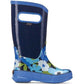 Girls Bogs Navy Multi Flower Lightweight Rain Boot Wellies Wellingtons 71927